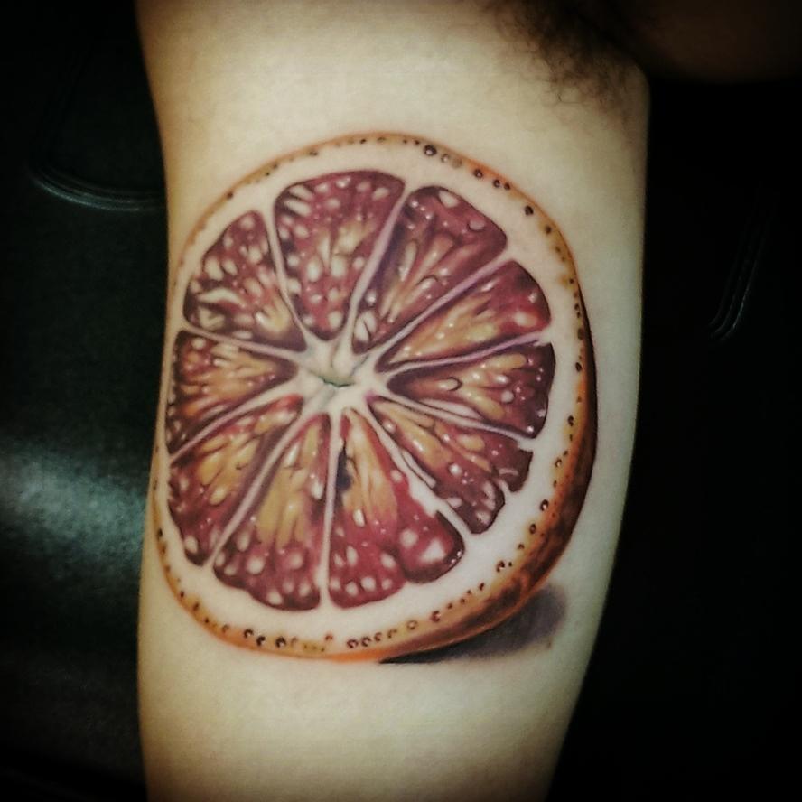 Tattoo uploaded by Ruslan Timer  Grapefruit moon tattoo ta2  colortattoo realism realistictattoo inkwork inkart inkstagram  inkartist cheyennetattooequipment worldfamousink rusttermit grapefruit  moon space spacetattoo тату луна 