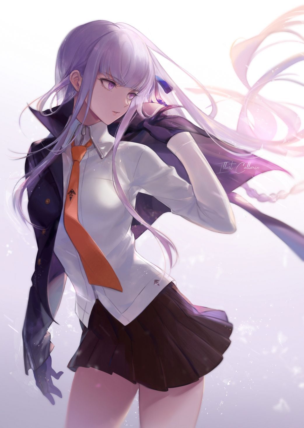 rarts:  Student Kirigiri Kyoko: Danganronpa visual novel fanart  [Artist: Callarinc]