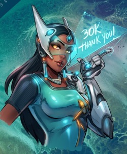 reiquintero:  Celebrating 30K on Instagram with Symmetra   upcoming prints!! Yeah baby! Thank you all for the support and reblog the love!!!  @reiqinstagram 