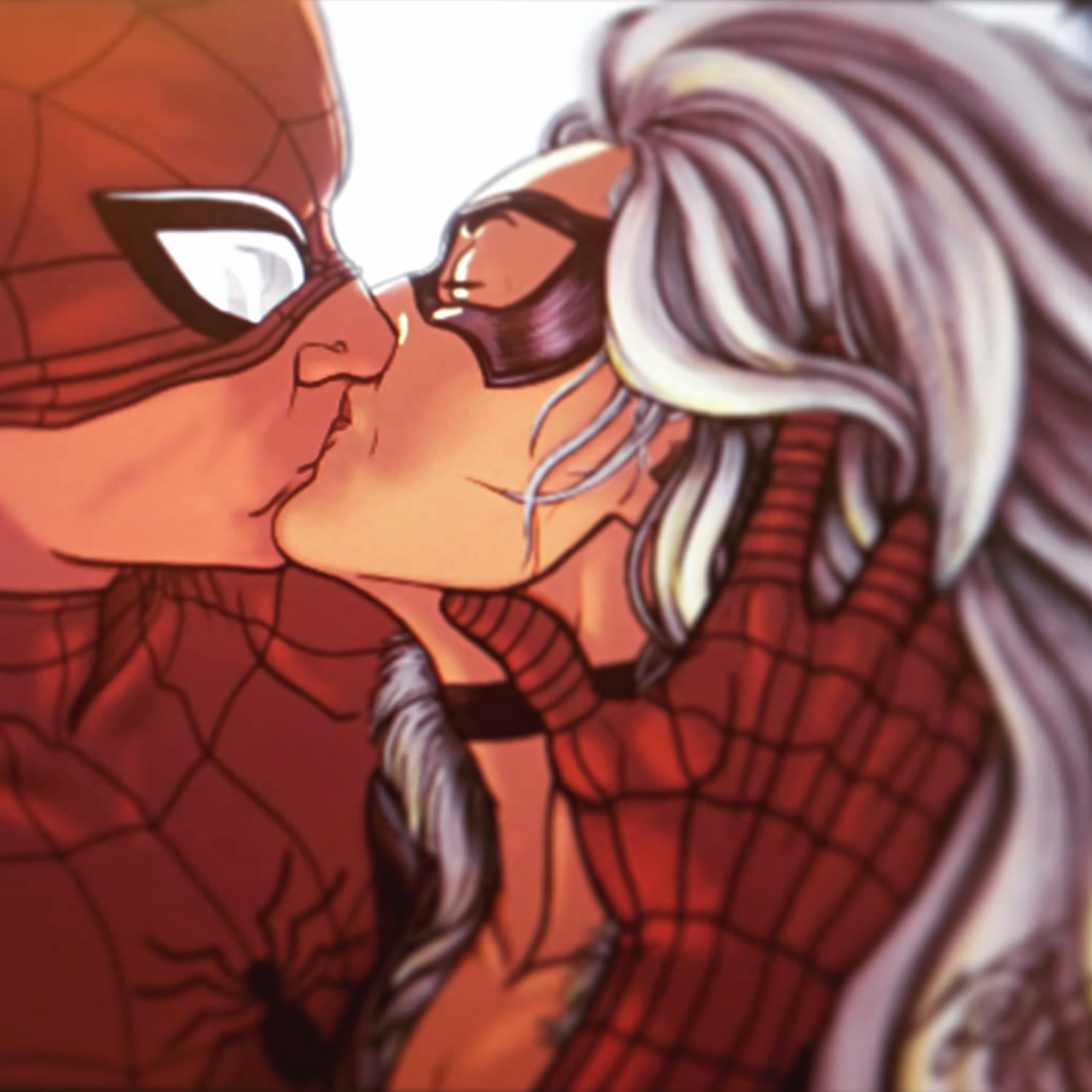 The Spider & the Cat — Kiss Spider-Man and Black Cat | Peter and Felicia...
