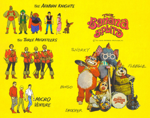 1970s ads for Saturday morning Hanna-Barbera cartoons.Now, I know it’s a serious song, but doe