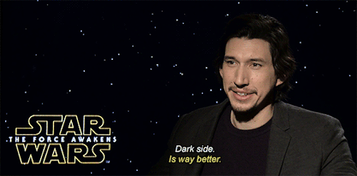 joanwatsuns: Adam Driver reacts to Star Wars prompts 