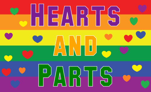 disillusionedmonster:I saw those stupid Bi and Pan flags that have “Hearts not Parts” on it and got 