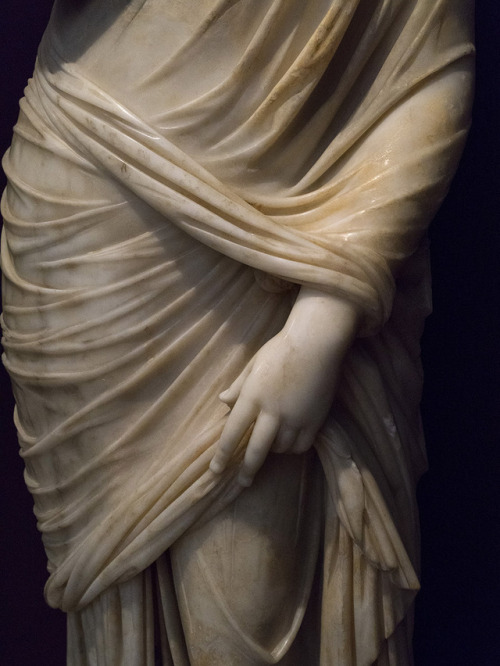 Detail of an ancient Roman statue of Cornelia Antonia from Antioch of Pisidia (a city in Asia Minor)