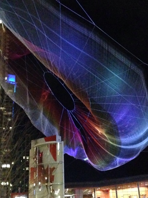 “Skies Painted with Unnumbered Sparks by Janet Echelman for TEDTalks 2014.