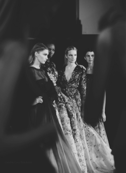 glitter-in-wonderland:  amy-ambrosio:  Irina Nikolaeva, Maria Borges, Maud Welzen &amp; Antonina Wesseloh at Elie Saab Haute Couture S/S 2014 by carolinelevybencheton.   xx