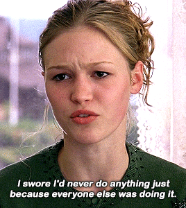 brieslarsons:I don’t like to do what people expect. 10 Things I Hate About You (1999) dir. Gil Junge