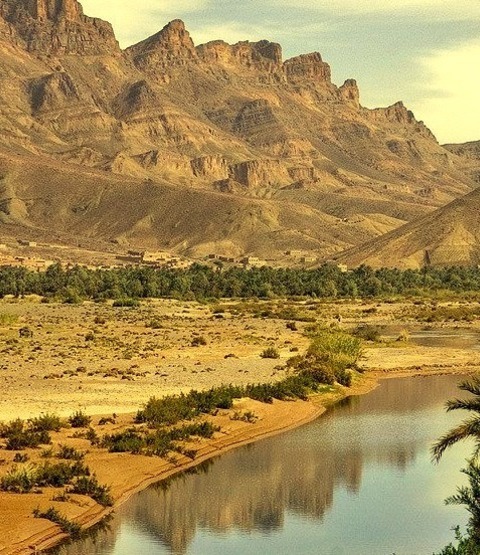 by pas le matin on Flickr.Landscape of the Draa river, the longest river of Morocco.