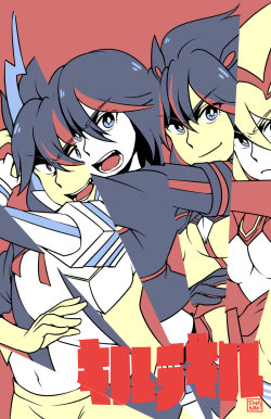 shunao:  ryuko print!! had the idea for a while but didn’t really draw it out till nowwww~ 