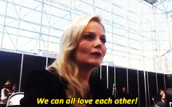 emmaswans:[x] And there you have it. If Jennifer Morrison says we should all love each other- we tru