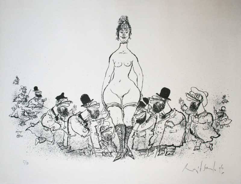 thehistoryofheaviness:  British illustrator Ronald Searle (born 1920) from his Hommage