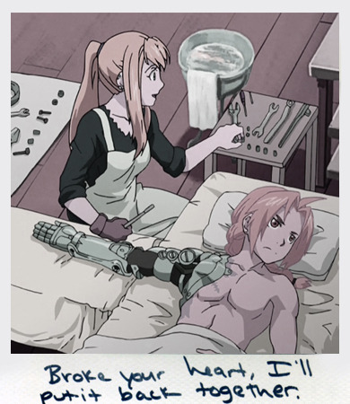 bams-boleyn:  1989 Polaroids + FMA (1/?) Inspired by [x] // some screencaps taken from fmascreencap&