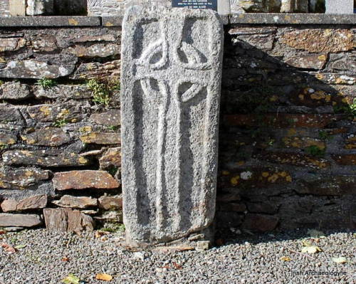 Medieval cross slab, Ferns, Co. Wexford, Ireland 