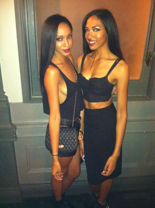 thatmodelgirl:  @lala_iman + @megangabriellle adult photos