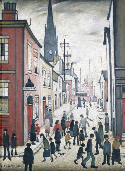 An Organ Grinder, 1934, L.S. Lowry