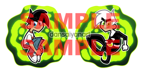 eirian: eirian:danny phantom merch drops TONIGHT !!!three keychains and a standee for this one fella