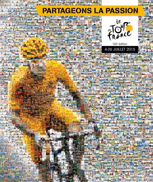 inrng: Official poster of the 2015 Tour de France. “Share the passion” says the slogan.