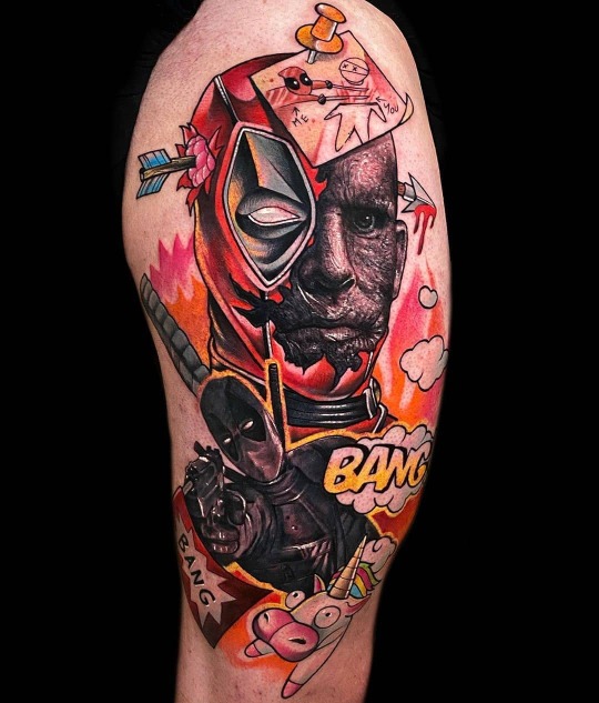 Deadpool done today By Justin at New Addition Tattoo Rockledge FL  r tattoos