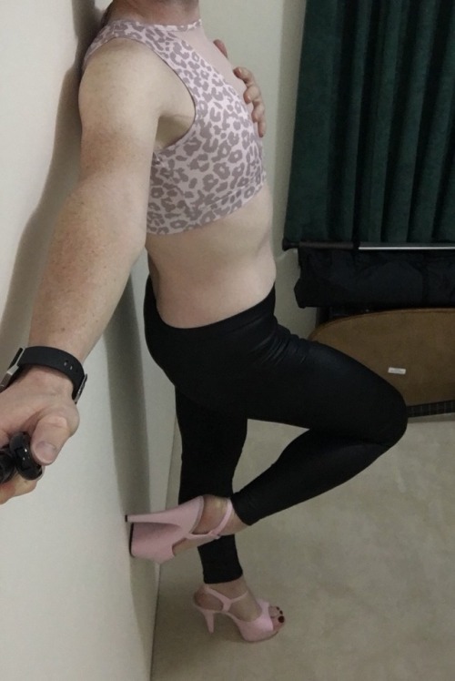 New shoes and crop top