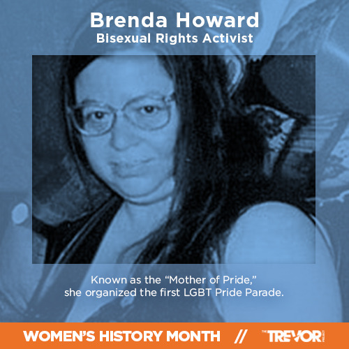 bialogue-group:  thetrevorproject: We admire Brenda Howard for working tirelessly to promote bisexua