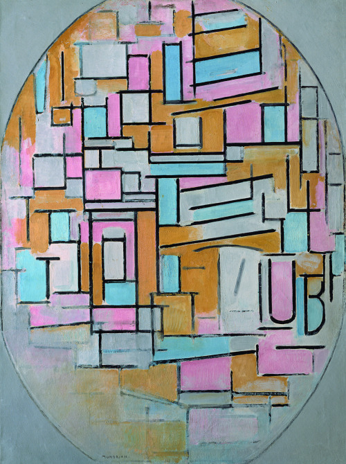 Compositie in ovaal met kleurvlakken 2 = Composition in Oval with Color Planes 2Piet Mondrian (Dutch