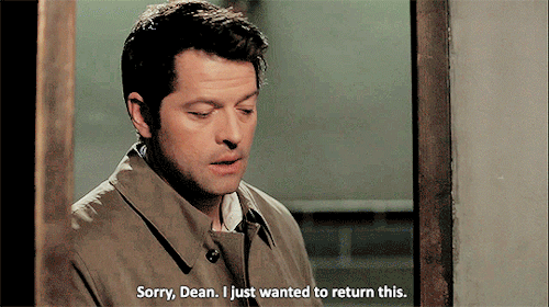 mishasminions:  THIS IS ONE OF THE MOST BEAUTIFUL DEAN AND CAS SCENES IN SPN HISTORY.Here we have Dean and Cas being open about their feelings. Cas has been away, and Dean’s been worried. Cas comes back, and Dean lashes out at him. For most of their