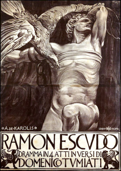 Buzz-O-Graph:poster For A Play Ramon Escudo / Shield Of Ramon By Domenico Tumiati