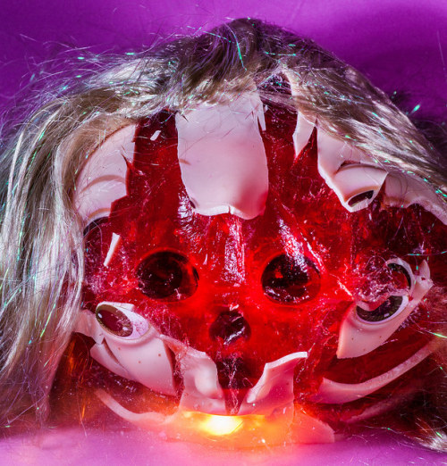 crossconnectmag:This is Alan Sailer. He photographs stuff blowing up. His explosions have beautifully transformed toys, figurines and other household items into colorful fragmented sculptures. Follow him on Flickr to see more. — Posted by Augustation.