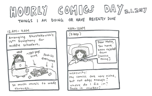 adlibitumcomic:Hourly comics day part one! Have some navel-gazing Part two! 