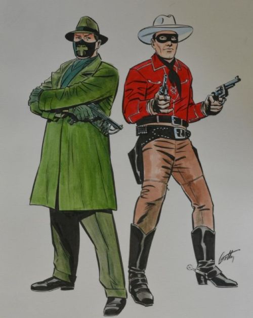 Terry Beatty. The Green Hornet was actually the great-grandnephew of the Lone Ranger, who had a neph