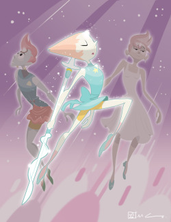 aaronschmit:  Pearl went through a lot of changes to become the iconic Gem she is  today. But still, every variation of Pearl has its own beauty to  express, and that’s what I like about Rebecca’s characters. How  beautiful they can be no matter what