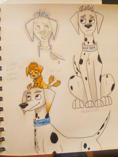 I Watched "101 Dalmatians Street" And Really Liked The Style Of Cute Dogs! I Decided To Draw Mr. Forgetful