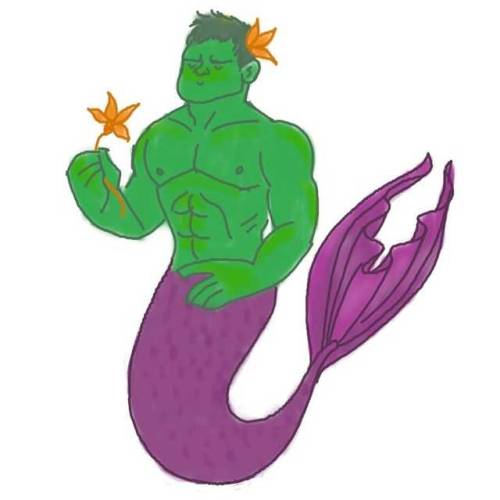 #MerMay 31, my final mermaid of the month, as per boyfriend&rsquo;s (probably joking) request #merma