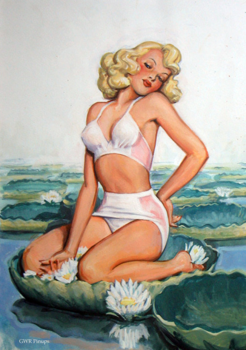 gwrpinups:  Lily pads. After Enoch Bolles. 