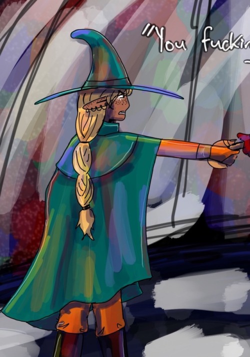 dearbluetravelers: thepensword: Throwback to That Scene that makes me cry [ID: a drawing of Taako po