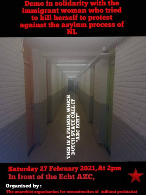 February 27, Echt - Demonstration in solidarity with immigrants