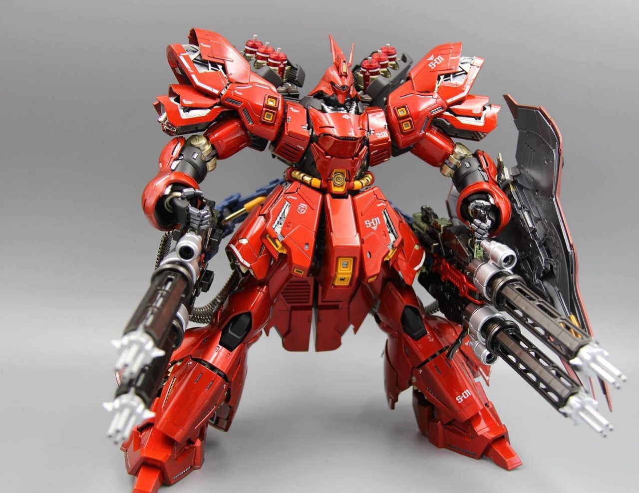 gunjap:  Amazing MG Sazabi Ver.Ka Heavy Weapons Custom: Latest Work by 屹立不倒