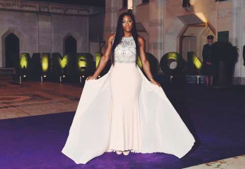 fvcktidal: welcometotennis: Serena Williams, at the Wimbledon Champions’ Ball, 2015 Goddess