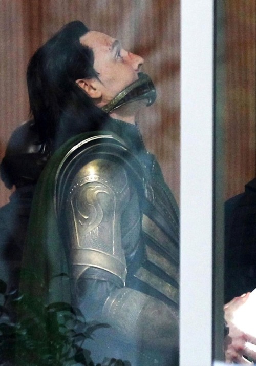Loki on the set of Avengers 4