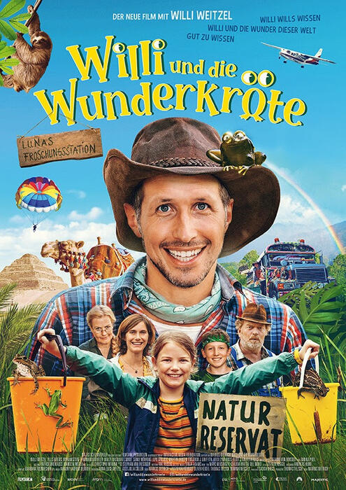 “WILLI UND DIE WUNDERKRÖTE” im Kino Willi und die Wunderkröte begeben sich auf eine abenteuerliche Reise durch Ägypten, Bolivien und Panama, um die Lebensräume von Fröschen zu erforschen. Ein Kinderfilm um die großen Fragen von Naturschutz,...