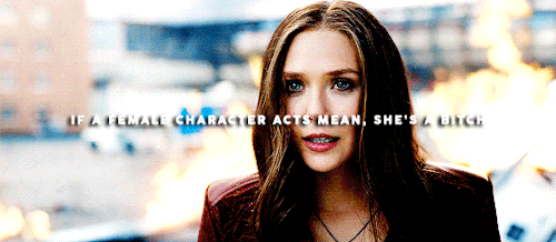 wandamaximoffs:What can a female character do without being criticized mercilessly?