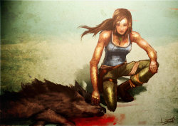 tombraider:  Fanart: “Because she was not a warrior in the beginning…” by magnaxeon 