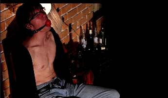 skynet50:  Hot as he struggle with his first ballgag 