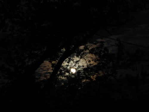 dcci: Cloudy full moon and power linesUpstate NY | August 2015Image shot by me (dcci) with a FujiX20