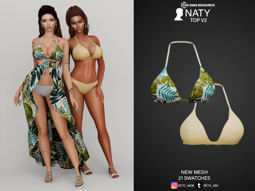 beto-ae0: Naty (Top V1)  - 21 colors- New Mesh- All Lods- All maps DOWNLOAD IN TSR Naty (Top V2)  - 