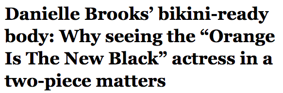 salon:  “Orange Is The New Black” actress Danielle Brooks, who plays Taystee