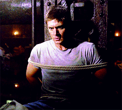 supernatural-tardis:  Dean + Gagged and Tied up  “You give a girl all sorts of nasty ideas.” 