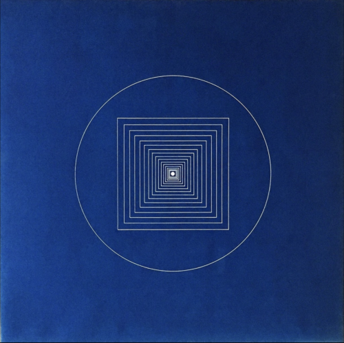 meredithhunnter-blog:Tony Delap, Mizar, 1966, Blueprint, Lithograph and Silkscreen, 50.5 x 50.5 cm.