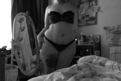 emptying-your-mind:  Belly and bum. I shall forever be consumed by stretch marks and cellulite but I am getting to grips that this is just another mark that makes me a woman.  &lt;333