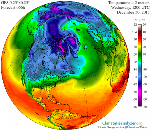 Are you colder than the North Pole?The record-strength El Niño event this year and the unusual atmos